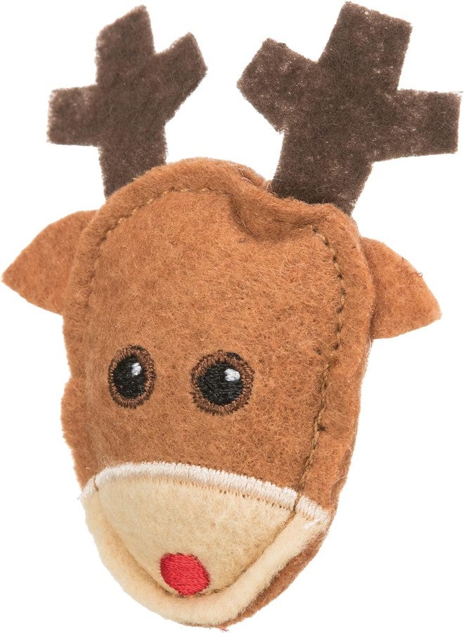 TRIXIE Xmas Elk and Gingerbread Figure Toy for Cats - Interactive Christmas Cat Toy Promoting Fun, Exercise & Engagement | Soft Plush Play Toy Ideal for Active Indoor Cats - Image 3